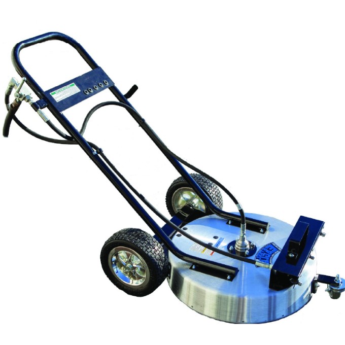 24" Surface Cleaner | Talon 4 Swivel | "U" Handle | Flat Free Tires | Water Broom