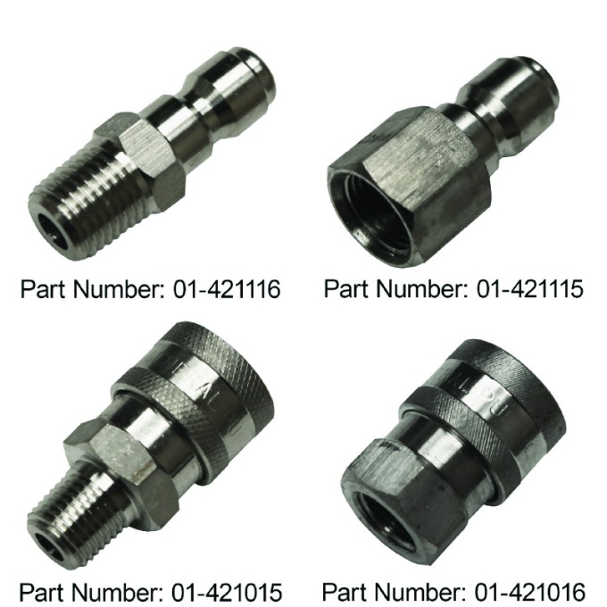 1/4" Quick Couplers - Stainless Steel